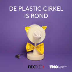 De plastic cirkel is rond