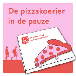 De pizzakoerier in de pauze