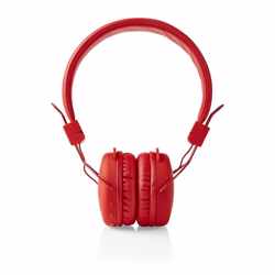 Nedis HPBT1100RD Draadloze Hoofdtelefoon Bluetooth® On-ear Opvouwbaar Rood