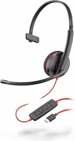 POLY Blackwire C3210 Headset Hoofdband Zwart