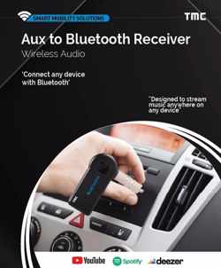 TMC Aux to Bluetooth Receiver