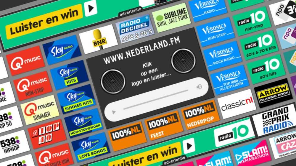 samen paraplu Bekwaam Nederland FM alle online radio zenders bij elkaar